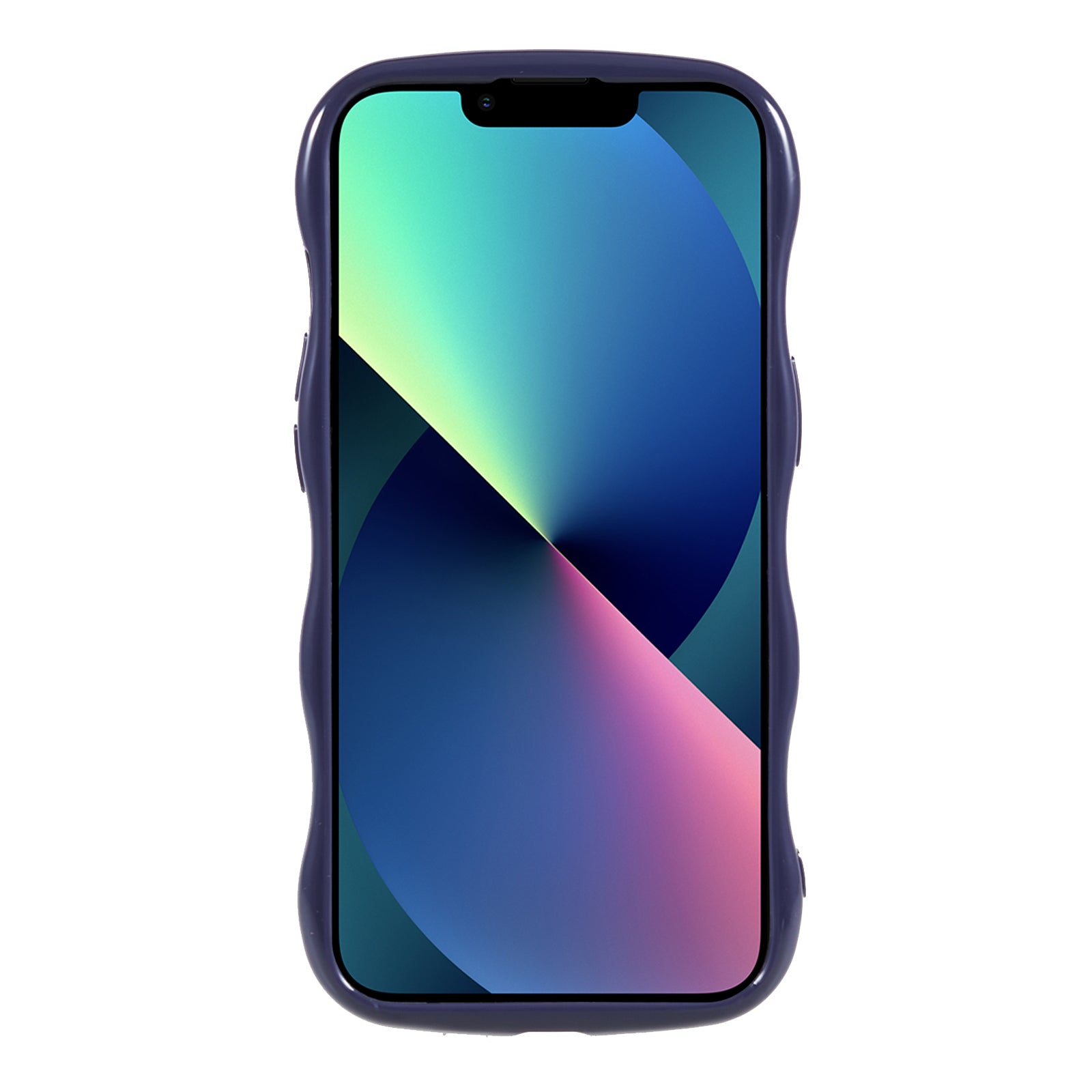 Shockproof Case for iPhone 13 6.1 inch Soft TPU Phone Shell Wavy Edge Anti-Fall Phone Cover Shockproof Case for iPhone 13 6.1 inch Soft TPU Phone Shell Wavy Edge Anti-Fall Phone Cover